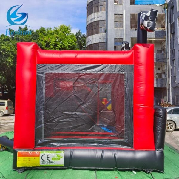 Outdoor commercial MacArthur Racing kids party combo bouncy bounce house jumping castle with slides children Blower - Image 4