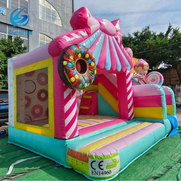 Sweet Candy inflatable Jumping Castle Slide Bouncing Castle Inflatable Bounce House Combo for kids - Image 4