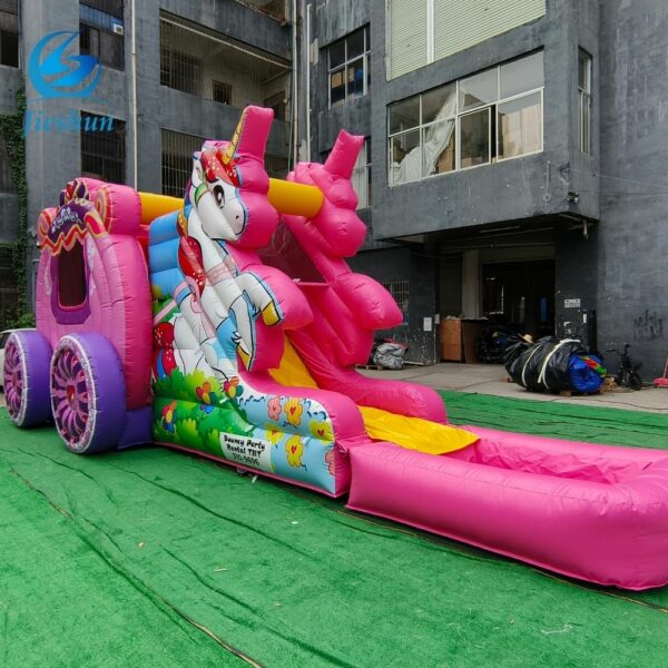 Commercial Inflatable Unicorn Jumping House Bouncer Combo Kids Playground Center with Bouncy Castle Slide for Trampoline Park - Image 4
