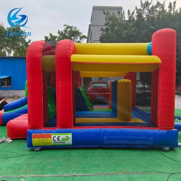 Hot Sale Inflatable Combo Bounce House Color bouncing Combo with slide Commercial With Blower - Image 4