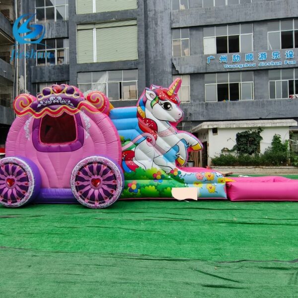 Commercial Inflatable Unicorn Jumping House Bouncer Combo Kids Playground Center with Bouncy Castle Slide for Trampoline Park - Image 6