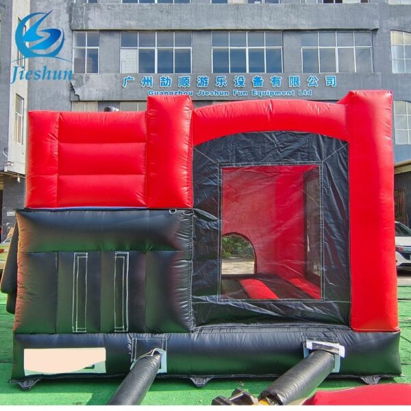Outdoor commercial MacArthur Racing kids party combo bouncy bounce house jumping castle with slides children Blower - Image 5