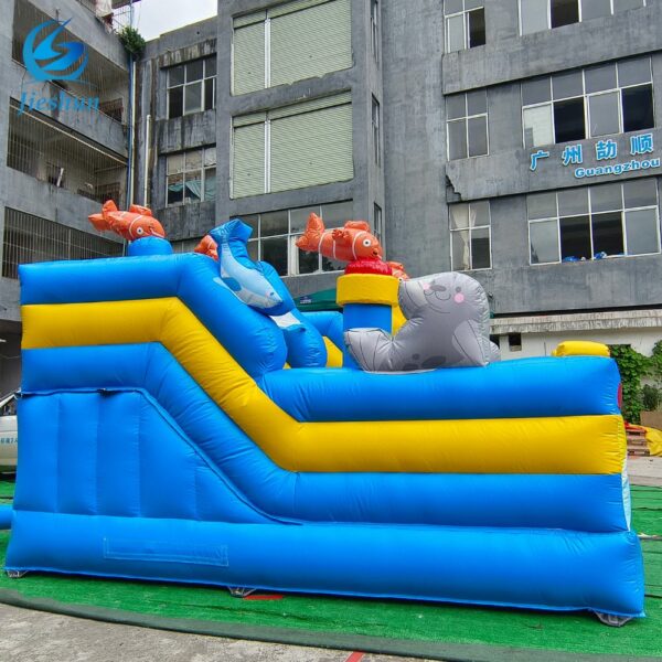 Customized sea world Kids Jumping Castle marine animal world Inflatable Combo Bounce House Bouncing Castle - Image 4