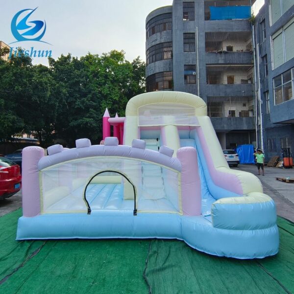 Commercial Custom Inflatable Dry Slide Outdoor Garden Playground inflatable bounce house with slide