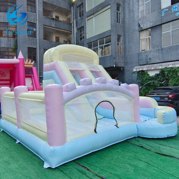 Commercial Custom Inflatable Dry Slide Outdoor Garden Playground inflatable bounce house with slide - Image 4