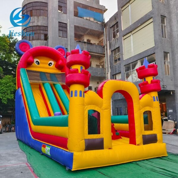 Customized Mouse cartoon theme park inflatable playground kids inflatable slide castle