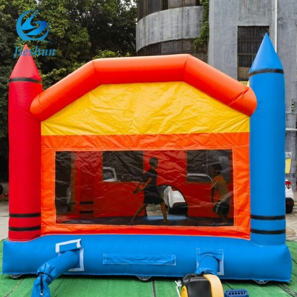 Commercial Grade Crayon Bounce House Kids Adults Inflatable Jumper Blower Indoor Outdoor Use Birthday Parties - Image 4