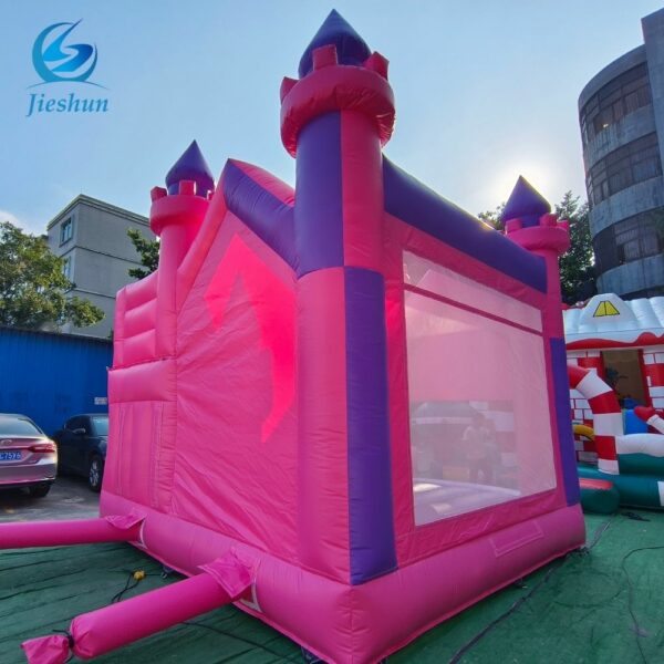 Commercial pvc pink inflatable bounce house combo with slide inflatable bouncy castle bouncy jumping castle - Image 5