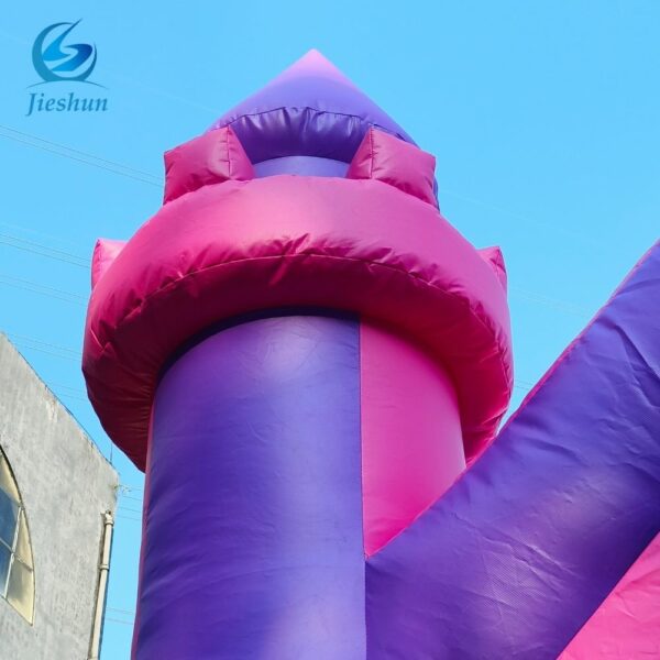 Commercial pvc pink inflatable bounce house combo with slide inflatable bouncy castle bouncy jumping castle - Image 8