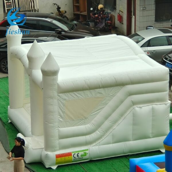 Kids Adult Outdoor Party Event Large 13X13ft Commercial PVC White Inflatable Bounce House Combo Bouncy Castle Wedding - Image 2