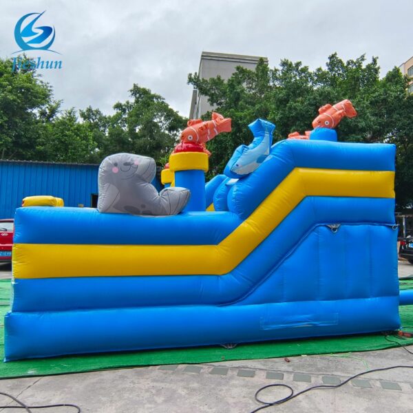 Customized sea world Kids Jumping Castle marine animal world Inflatable Combo Bounce House Bouncing Castle - Image 5