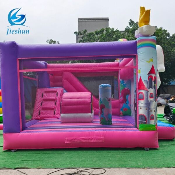 Outdoor Playground Home Use Inflatable Unicorn Bouncy Castle Jumping Bouncer House with Slide Inflatable Toys for Kids - Image 6