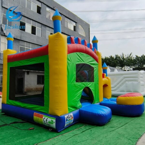 Deluxe Multi Color Customized Inflatable Bouncer Castle Kids And Adult jumping combo castle with slide - Image 5