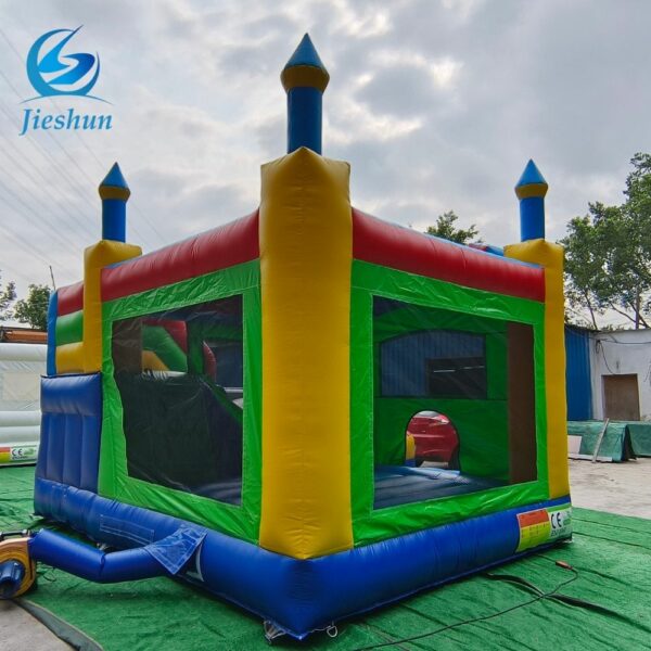 Deluxe Multi Color Customized Inflatable Bouncer Castle Kids And Adult jumping combo castle with slide - Image 6