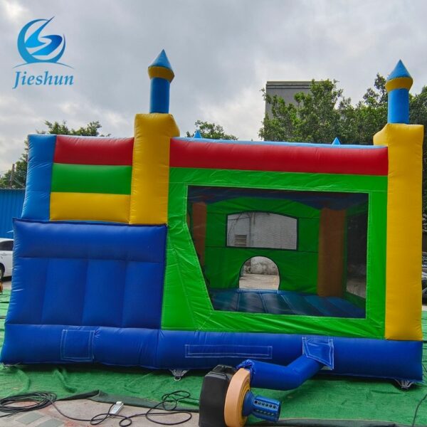 Deluxe Multi Color Customized Inflatable Bouncer Castle Kids And Adult jumping combo castle with slide - Image 4