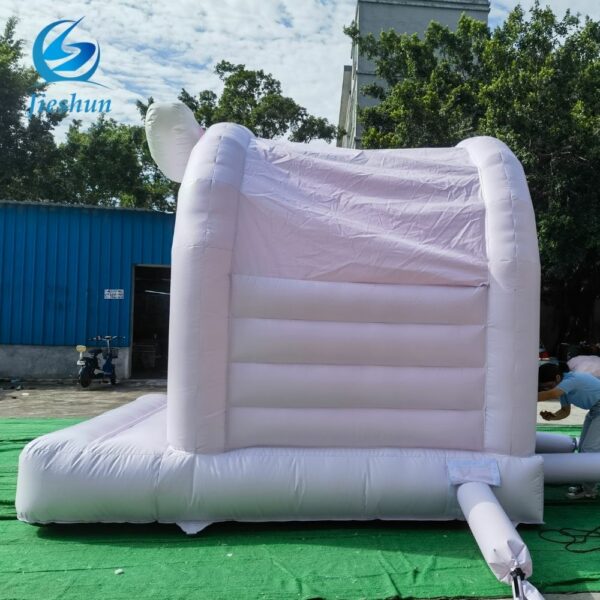 Wedding Party Inflatable Bounce House Trampoline Rainbow White Bounce House - Image 5