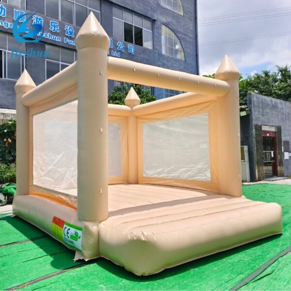 Factory price PVC bouncy castle inflatable kids adults bounce house indoor outdoor commercial tan bouncer for parties - Image 2