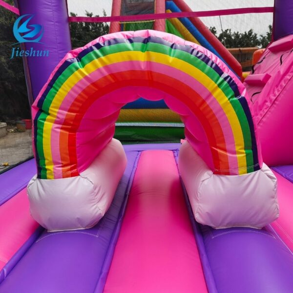Outdoor Playground Home Use Inflatable Unicorn Bouncy Castle Jumping Bouncer House with Slide Inflatable Toys for Kids - Image 7