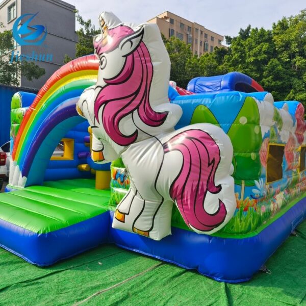 Custom Theme Inflatable bouncer bounce house Fantasy unicorn mushroom house Outdoor bouncy castle - Image 4