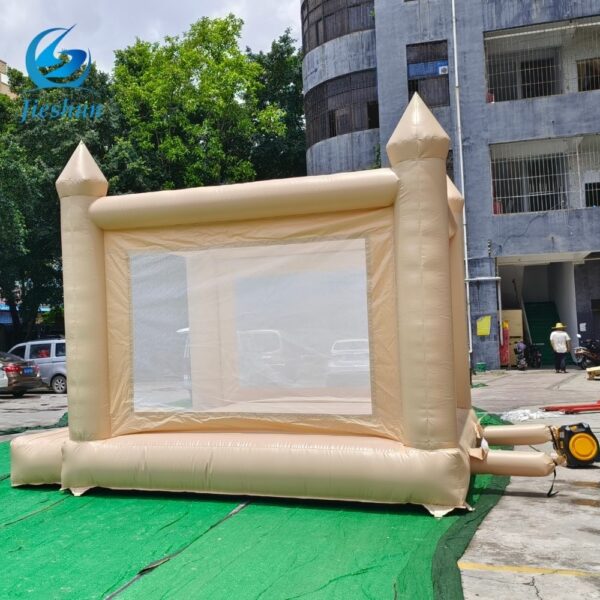 Factory price PVC bouncy castle inflatable kids adults bounce house indoor outdoor commercial tan bouncer for parties - Image 4