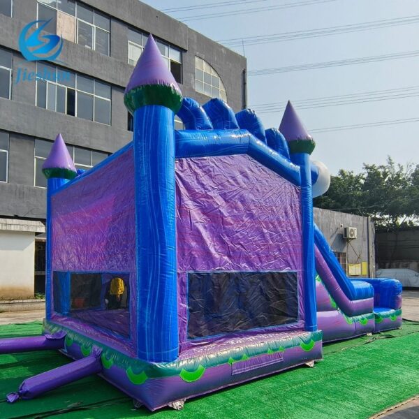 Marble Inflatable Bounce House Jumping Castles bouncing castle with pool For Sale                - Image 4