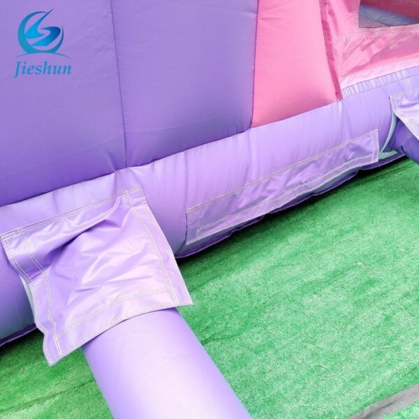 Outdoor commercial princess castle inflatable jumping castle pink bounce house for party - Image 6