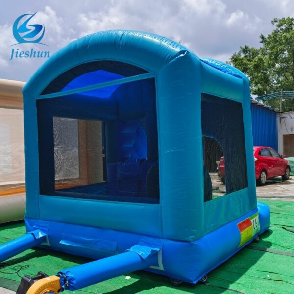 Deep blue fish inflatable bouncer Factory high quality bounce house with slide Jumping Bouncer Castle Combo for partyrentals - Image 5
