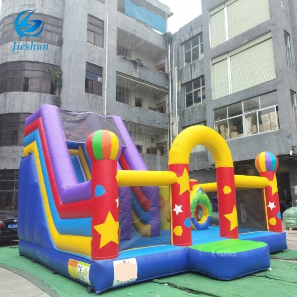 small carnival inflatables dry slide combo colorful inflatable bouncy slide combo for children