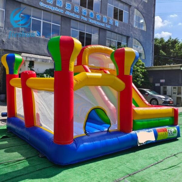 commercial grade colorful inflatable slide bounce combo house bouncing castle with slide for kids - Image 4