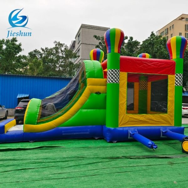 Hot Air Balloon inflatable bounce house inflatable bouncer combo bouncy castle with slide jumping castle for kids - Image 4
