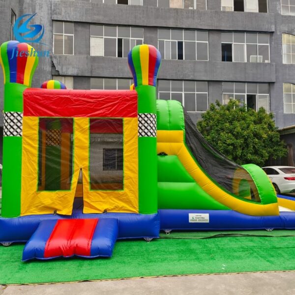 Hot Air Balloon inflatable bounce house inflatable bouncer combo bouncy castle with slide jumping castle for kids - Image 5