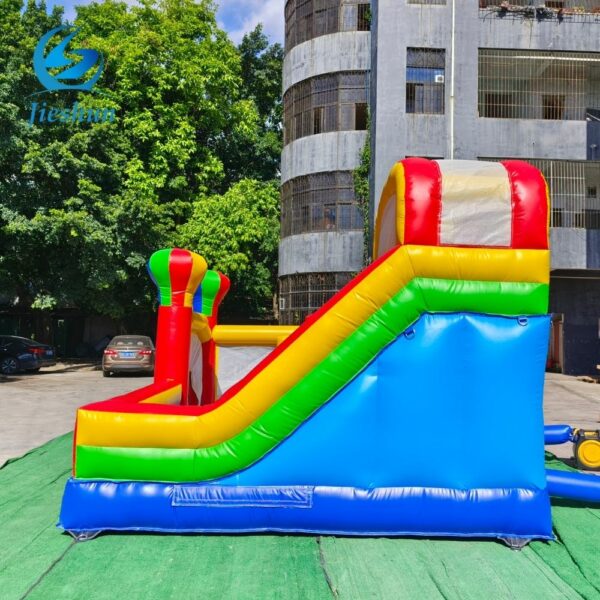 commercial grade colorful inflatable slide bounce combo house bouncing castle with slide for kids - Image 5