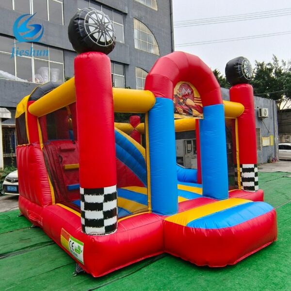 Original design the newest Car show combo jump house inflatable bouncer with slide commercial inflatable bounce house for sale - Image 4