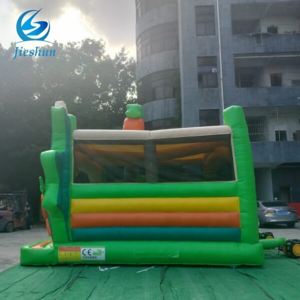 Commercial kids PVC inflatable jumping bouncy castle rabbit carrot theme inflatable bounce house for sale - Image 5