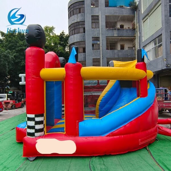 Original design the newest Car show combo jump house inflatable bouncer with slide commercial inflatable bounce house for sale - Image 5