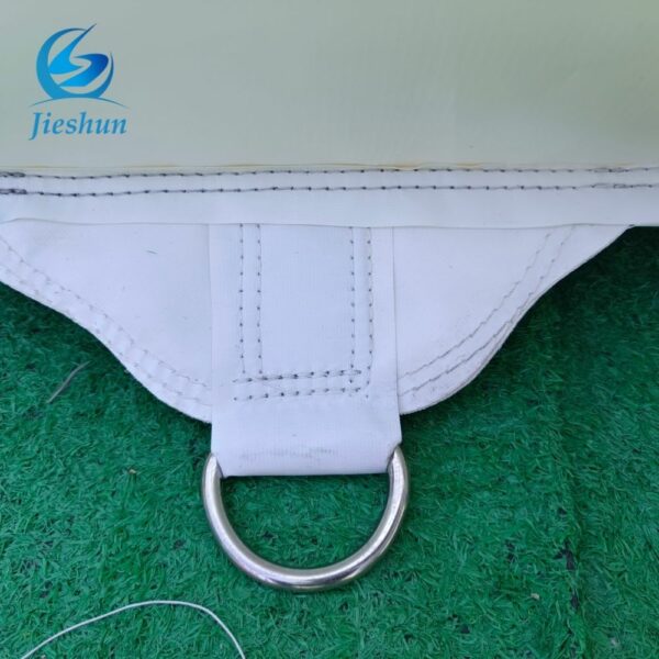 PVC  Small Pastel White Bounce House event Castle Inflatable Bouncer with Blower for Playgrounds and Parties - Image 7