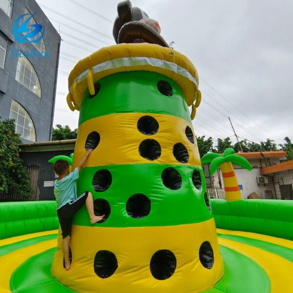 Hot Sale China Factory Price Customized Monkey Climbing Inflatable Game Professional amusement park climbing tower jungle - Image 5