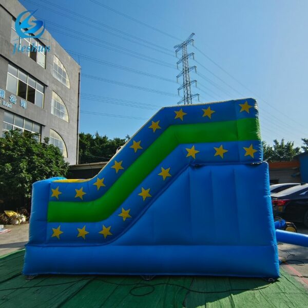 High quality Football style inflatable bounce house slide combination with game inflatable trampoline - Image 6