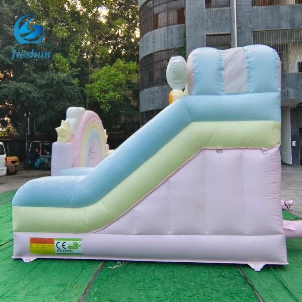 Children Rainbow Bouncy Castle Jumping Bounce House Kids Party Equipment Rentals - Image 5
