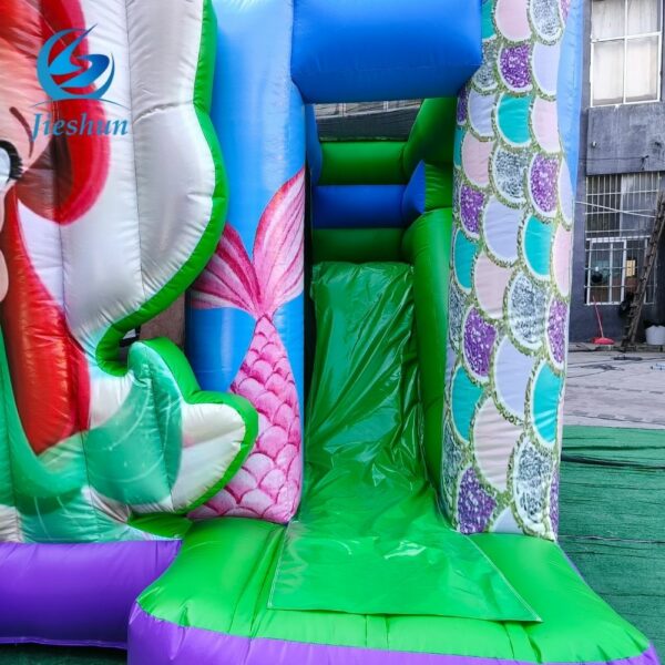 mermaid castle girls inflatable bouncer castle water pool slide trampoline casa inflable kids jumping castle - Image 8