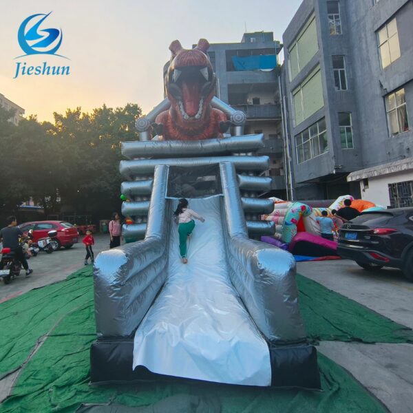 T Rex Dino Inflatable Bounce Castle Jumping Bouncer Commercial large inflatable dinosaur With Slide Dinosaur Inflatable - Image 4