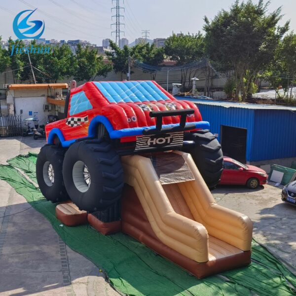 Commercial inflatable bouncer combo bouncy castle jumper bouncy toddler Monster Truck bounce house with water slides