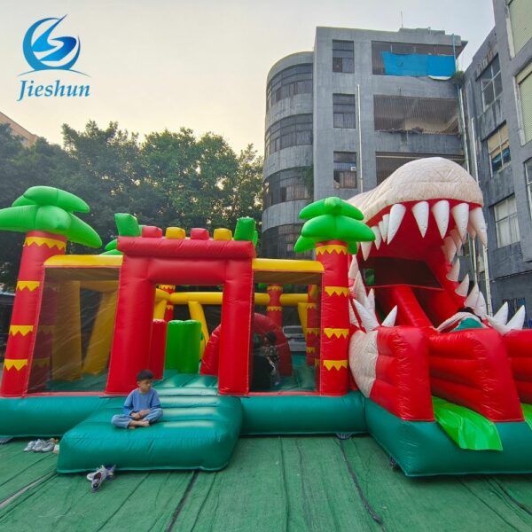 Inflatable Theme Park Outdoor dinosaur world Inflatable Bouncy Castle Inflatable Fun City bounce house Playground for sale - Image 2