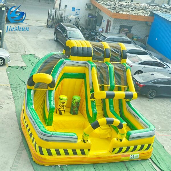 Commercial inflatable Bouncy Castle obstacle game course outdoor inflatable obstacle with slide