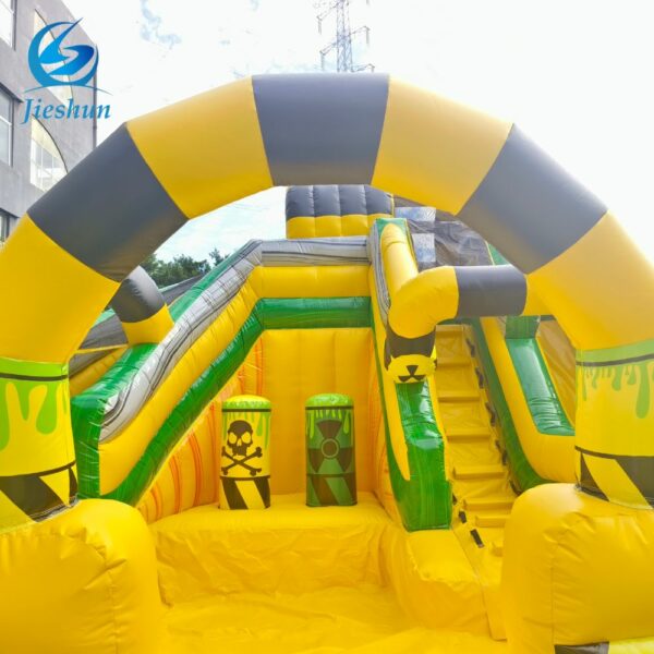 Commercial inflatable Bouncy Castle obstacle game course outdoor inflatable obstacle with slide - Image 6