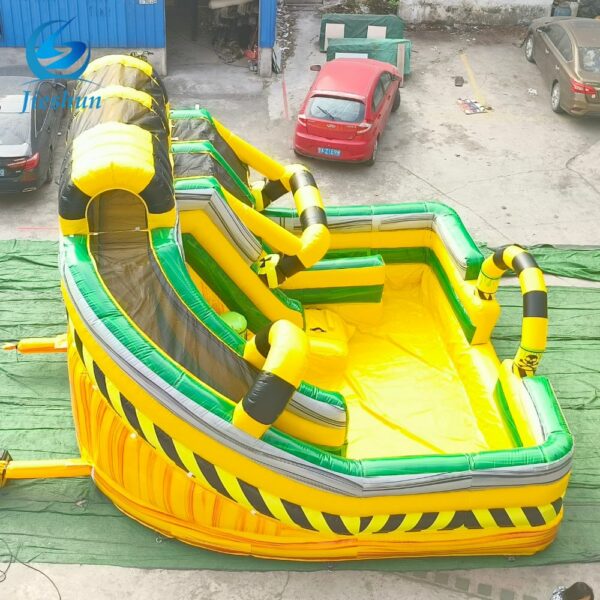 Commercial inflatable Bouncy Castle obstacle game course outdoor inflatable obstacle with slide - Image 2