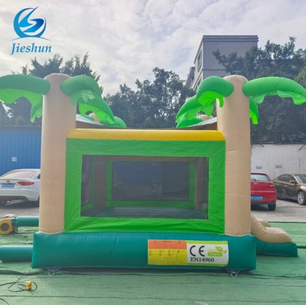 Hot sale mini green jungle bouncer 4x4m inflatable bounce jumping house inflatable castle for kids                      - Image 4