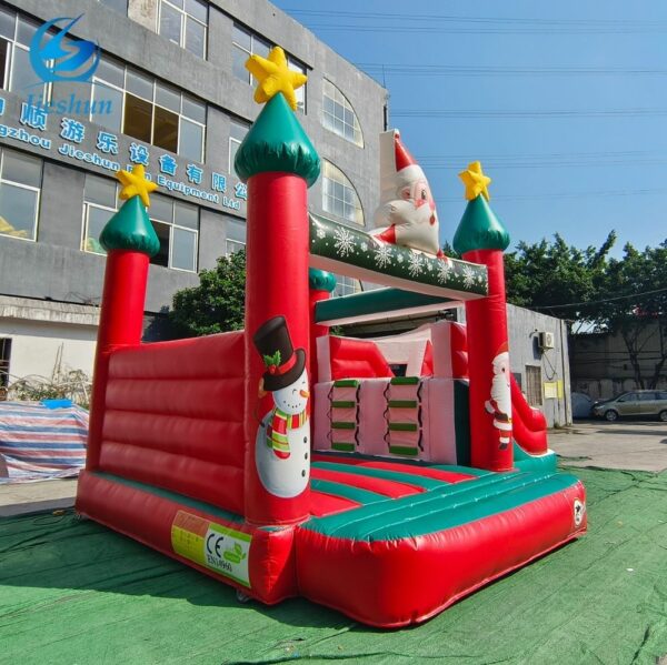New design christmas decorations outdoor inflatable bouncer castle with slide bounce house combo jumper bouncy castle - Image 4
