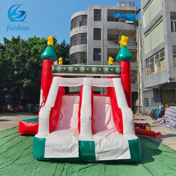 New design christmas decorations outdoor inflatable bouncer castle with slide bounce house combo jumper bouncy castle - Image 5