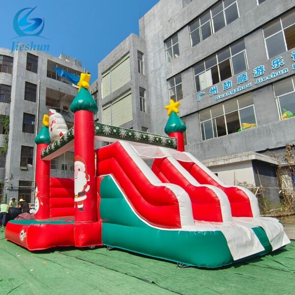 New design christmas decorations outdoor inflatable bouncer castle with slide bounce house combo jumper bouncy castle - Image 2